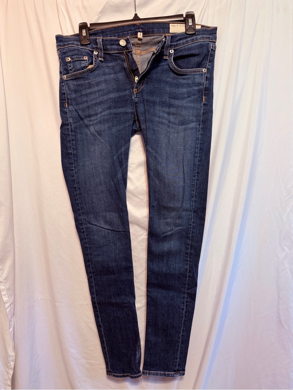 rag & bone Dark Blue Skinny Jeans